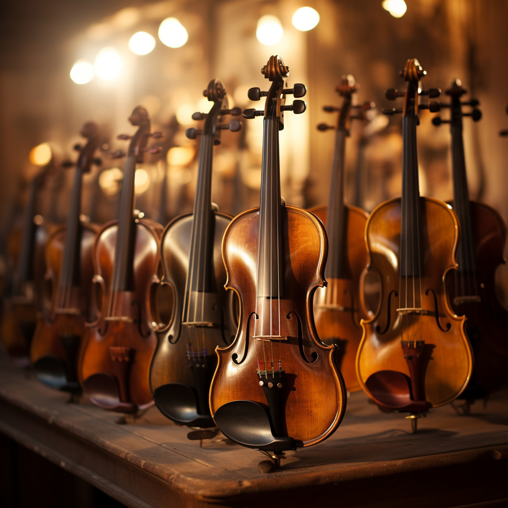 Organização para violinos